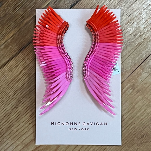 🌺🎉HP🎉🌺 NWT Mignonne Gavigan Madeline Earrings Red Multi - Picture 13 of 14